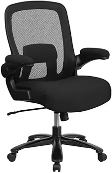  Высокое Офисное кресло | Вращающееся Офисное Кресло для руководителей из черной Сетки с поддержкой поясницы и спинки и колесиками
